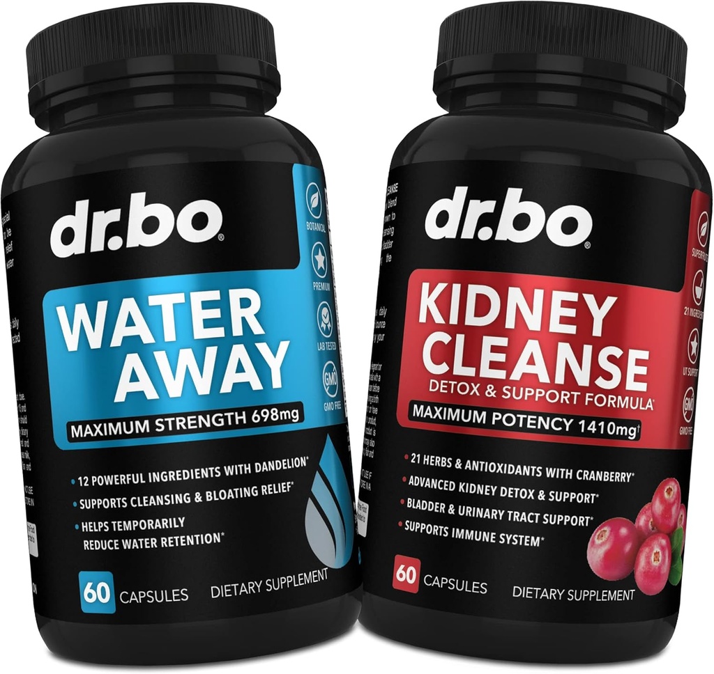 물 보유를위한 물 약 치료 - Kidney Cleanse Detox Support Supplement - Away Herbal Diuretic Supplements - Kidney, Bladder Control & Urinary Tract Health Renal Formula를 수리하는 데 도움이됩니다.