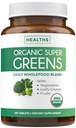 USDA Organic Super Greens Supplement - Organic Greens Fruits and Vegetable Supplement for Adults with 28 Superfood Complex with Superfruits Roots Herbs & More - Vegan & Non-GMO (Up to 2 Month Supply)