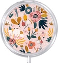 Pill Case, Kotak Pill Perjalanan Lucu untuk Purse, Moiviously Providence Small Medicine Holder, Portable Pocket Medictic Organizer Dispenser untuk menahan Vitamin, Cod Liver Oil, Suplemen, Pink Flower