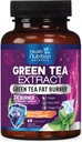 Green Tea Extract Capsules - Standardized 45% EGCG & 98% Polyphenols - 3X Strength Green Tea Natural Energy, Herbal Supplement with Heart & Antioxidant Health Support, Bottled in USA - 60 Capsules