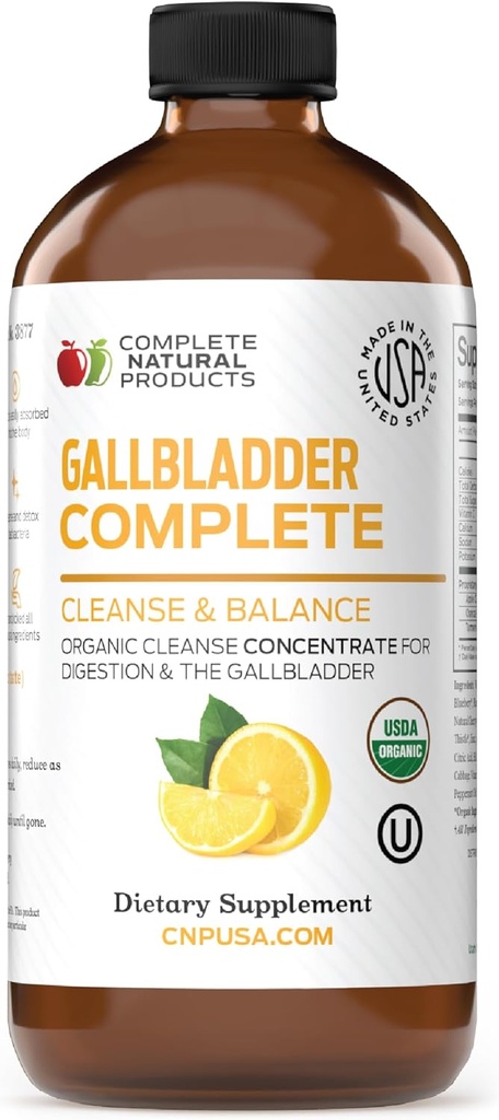 Gallbladder Complete 8oz - Naravnih organskih žolčnih kamnov čiščenje, Podpora, & Sludge Formula dodatek