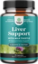 Liver Cleanse Detox & Repair - Milchdistel-Ergänzung für Verdauung & Immungesundheit - Ginger Root, Choline & Dandelion Root - Herbal Liver-Unterstützung mit Silymarin, Beetroot & Artichoke - 70 Count