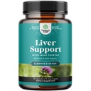 Liver Cleanse Detox & Repair - Milk Thistle Supplement for Digestion & Immune Health - Ginger Root, Choline & Dandelion Root - Herbal Liver Support with Silymarin, Beetroot & Artichoke - 70 Count
