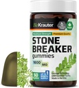 BIO KRAUTER Chanca Piedra Stone Breaker Gummies - 1600 mg de forza - 60 galiñas veganas - Natural Kidney & Gallbladder Cleanse Supplement