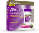 GoodSense Aller-Ease - Fexofenadine Hydrochloride 180 mg tabletter - 24-timmars allergimedicin för inomhus och utomhushjälp, 30 greve