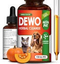 Cat & Dog Herbal Broad Spectrum ניקוי - נוזל נקי עבור Puppy & Kitten - תמיכה תזונתית ותזונה טובה יותר Absorption עבור חיות מחמד - Wormwood, Pumpkin Seeds and Carrot in theקומפוזיציה - 2 Oz