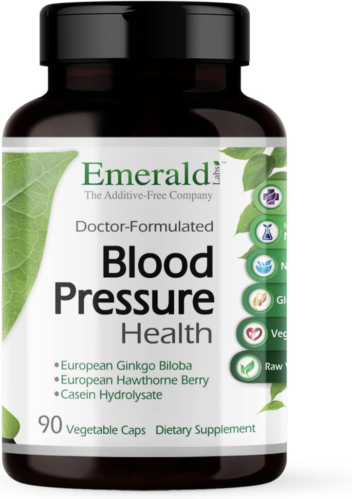 Emerald Labs, Blood Pressure Health, 90 Veg kapsułki