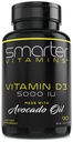 Smarter Vitamin D3 5000 IU in Avocado Oil 125mcg - 90 Mini Softgels