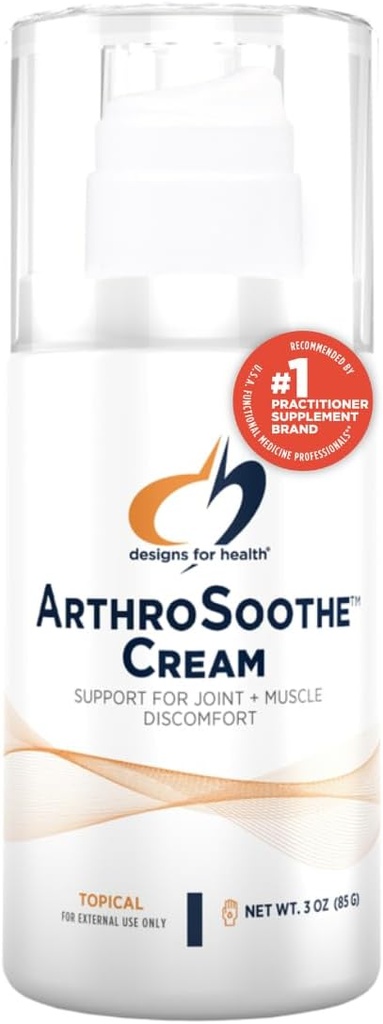 ArthroSoothe Cream - muskuļu un locītavu atbalsts Topical Losjons - funkcijas Hialuronskābe un glikozamīns - Izgatavots ar piparmētru, Eucalyptus & Tea Tree Essential Oils - ne-ĢMO - 3oz