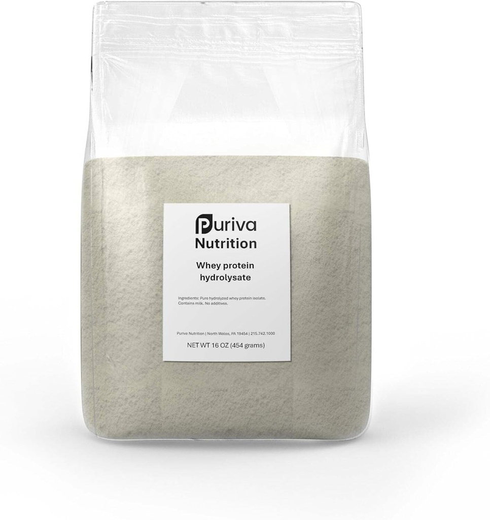 Polvo Proteína, Hidrolyzed Whey Protein Isolate, Plain, 1 Libra