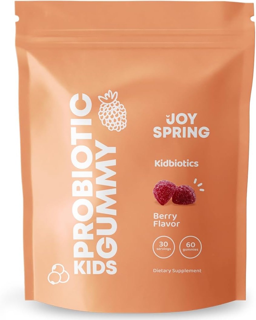 Діти Probiotic Gummies- Immune Підтримка для дітей Probiotic Multi Enzyme, Дайджест & Gut Comfort - Пробіотики і пребіотики Червний багатовітамін, полуниця Flavor - Органічний, Веган, 60 Gummy Вітаміни