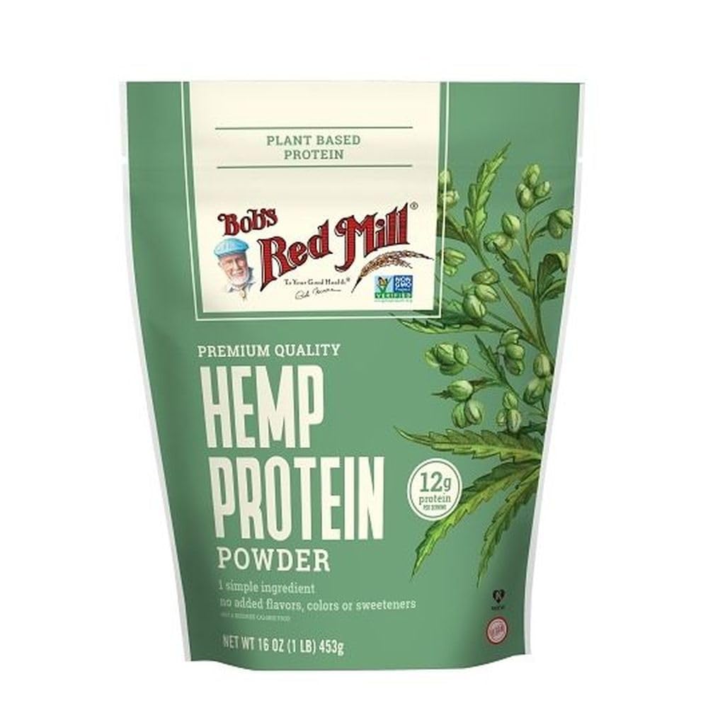Bob's Red Mill Hemp Protein Powder, 16oz (Pack of 4) - Non GMO, Vegan, Paleo Friendly, Keto Friendly, Kosher