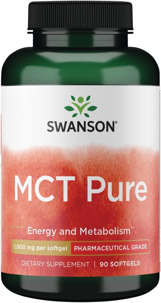 Swanson Pharmaceutical Grad Mct Pure 1000 Milligrams 90 Sgels