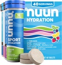 Nuun Hydration Electrolyte Tablets - Natrium, Kalium, Chloride, Calcium, Magnesium, 1g & 0g Suiker Drink Mix 