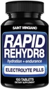 Rapid Rehydr8 Electrolyte tabletter 100 kapslar - Hydration Pills Aid i förebyggandet av krampning och stöder muskeluthållighet och återhämtning - 100 lätt att svälja kapslar