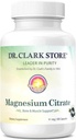 Dr. Clark Store Magnezyum Citrate – 91 mg, 100 Capsules, Supports Energy Production, Enzyme Function & Nervous System Health Health Health
