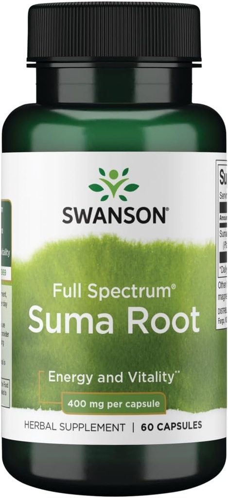 Swanson Full Spectrum Suma Root 400 Miligram 60 Capsules