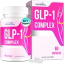 GLP-1 Suplemento para Mulheres e Homens, GLP1 Suplementos Mulheres GLP-One Probióticos com Akkermansia Probiótico, Natural GLP1 para Imune, Digestão, Gut, GLP-1 Níveis e Saúde Geral, Vegan - 60 Cápsulas