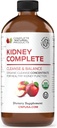 Complete Natural Products Rim Complete - Suplemento dietético líquido de 16 onças para suporte renal, limpeza e desintoxicação com Apple Cider Vinagre, Limão e Chanca Piedra Orgânica.