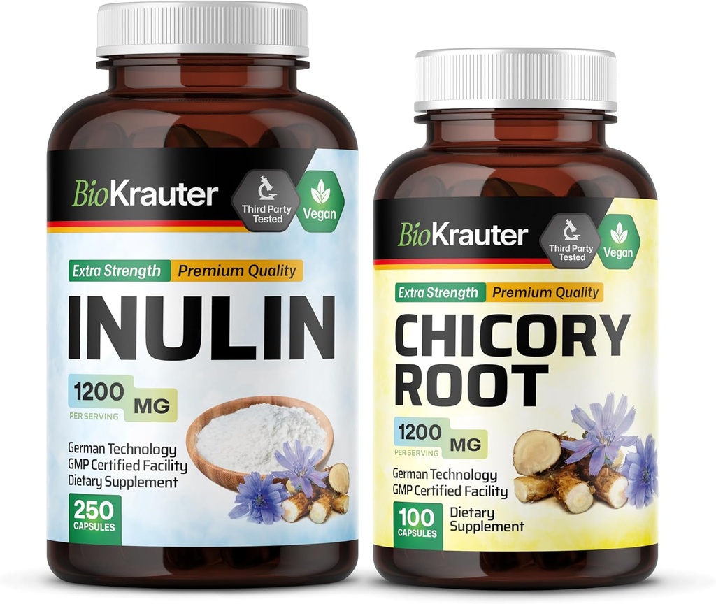 BIO KRAUTER Inulin 250 Capsules & Chicory 100 Capsules