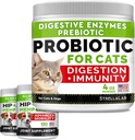 4oz Probiotics אבקת + 240ct Hemp Glucosamine תוסף Bundle - Relieves Diarrhea + Joint Pain הקלה - Enzymes + Prebiotics + אומגה 3, שמן קנבוס + Chondroitin, MSM - Made בארה"ב