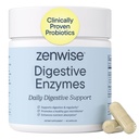 Zenwise Health Digestive Enzymes with Bromelain & Papaya - Multi Enzymes Digestion Supplement with Probiotics & Prebiotics for Gut Health, Gas & Bloating Relief - Men & Women - 45 Vegetarian Capsules