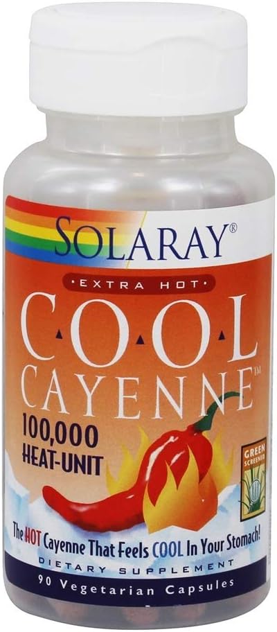 Solaray - Cool Cayenne extra forró - 90 kapszula
