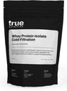 True Nutrition - Proteína de Whey sem sabor Isolate Cold-Filtração -100% Whey Protein Powder - 27g Protein per Serving - Mixes Facilmente e Sabores Grande - Terceiro Testado - Sem sabor / sem açúcar - 1lb