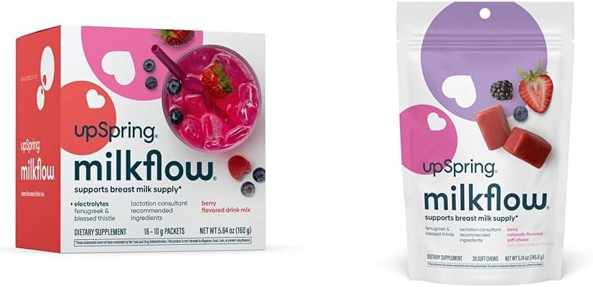 UpSpring Milkflow Electrolyte Кърмене Добавка за кърмене със сминдух