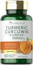 Carlyle Turmeric Curcumin 550mg | 60 Vegetarian Capsules | High Absorption with 95% Curcuminoids and CurcuWin Extract | Non-GMO & Gluten Free Supplement