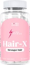 Laura Posada Women's Hair-X Advanced Hair Strengthening Supplements for Visibly Thicker, Stronger Hair Growth with Vitamin C, B12 - Non-GMO 60 Count 100% Natural Made in The USA
