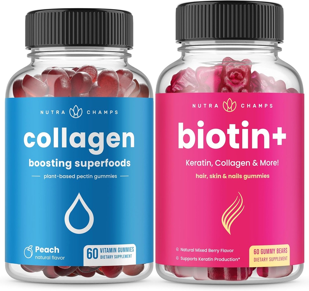 NutraChamps Popolni lasje, Skin & Nails Bundle.