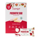 Supergut GLP-1 Boosting Prebiotic Bars, Strawberry Almond - Gut Healthy Protein Snacks & Breakfast Bars - Keto-Friendly Meal Replacement Energy Bars for Gut Health (12 Count)