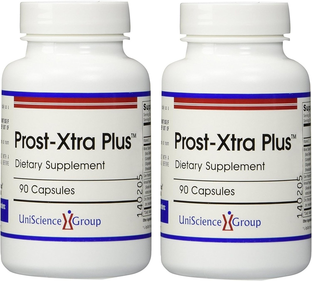 Prost-Xtra Plus (2 Botol kit) dengan Rye Grass, 300mg Tanaman Steres, Saw Palmetto, Zinc, Vitamin E 90 Kapsul Masing-masing