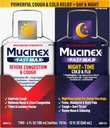 Mucinex Fast-Max & NightShift Combo Pack - Max Strength Cough & Cold Medicines for Licus Relief, Rindkere ummistus, nina ummistus, siinus, siinusrõhk, köha sümptomite leevendamine (2x 6 FL OZ)