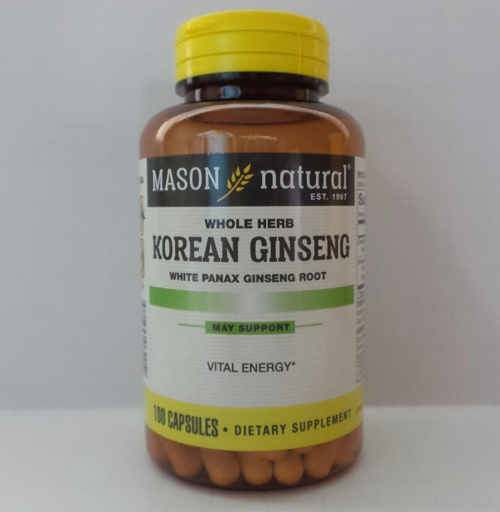 Mason Natural, kórejský ženšen 518MG