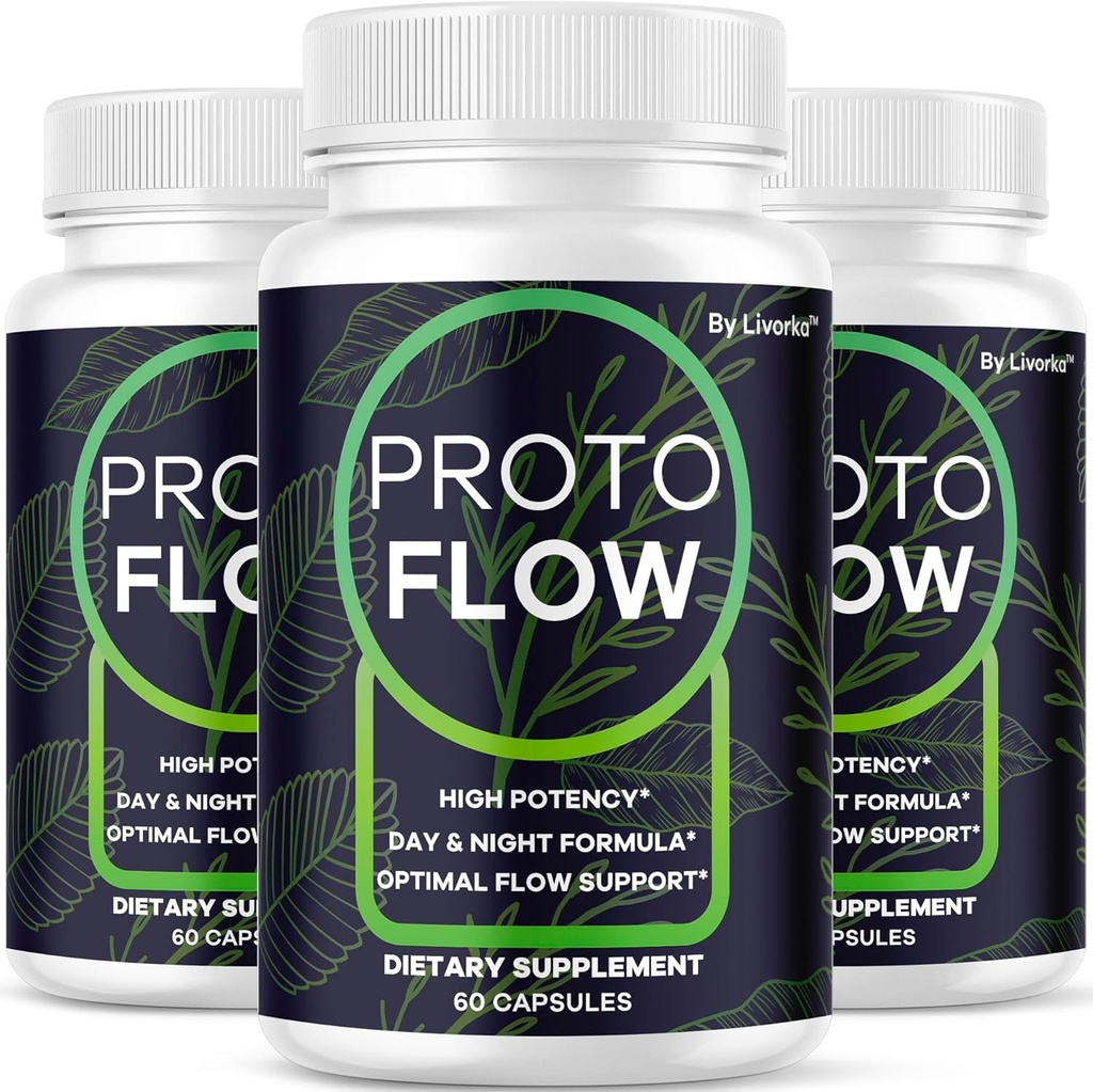 LIVORKA (3 Pack) Proto Flow - Proto Flow Support, ProtoFlow відгуки, ProtoFlow Formula, Proto Flow Male Capsules, Proto Flow Supplement для чоловіків, Proto Flow таблетки, 180 капсули для 3 місяці