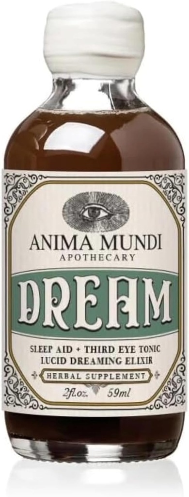 Anima Mundi Apotecary Lucid Dream Elixir - Third Eye Tonic - Relaxační adaptogenní nápoj - Podpora Lucid Dreaming a Vizionářský spánek s tímto uklidňující Tonic (2 oz)