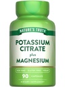 Nature's Truth Potassium Magnesium Citrate Capsules | 90 Count | Vegan, Non-GMO & Gluten Free Supplement