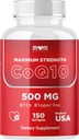 Dr JOEL'S MOM Nutrix CoQ10 500mg - Cellular Energy Production Support - Bästa Absorption med Bioperine - 150 Softgels - Tillverkad i USA