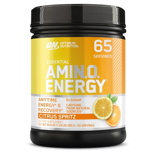 [BRSRAZYCCN7GCHTJ] Optimum Nutrition Amino Energy - Pre Workout with Green Tea, BCAA, Amino Acids, Keto Friendly, Green Coffee Extract, Energy Powder - Citrus Spritz, 65 Servings (Packaging May Vary)