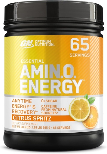 [BRSRAZYCCN7GCHTJ] Optimum Nutrition New Flavor Amino Energy - Pre Workout with Green Tea, BCAA, Amino Acids, Keto Friendly, Green Coffee Extract, Energy Powder - Citrus Spritz, 65 Servings (Packaging May Vary)