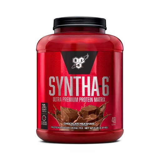 [BRSWIYANDIBWKHDO] BSN SYNTHA-6 Whey Protein Powder, Micellar Casein, Milk Protein Isolate, Chocolate Milkshake, 48 Servings (Packaging May Vary)