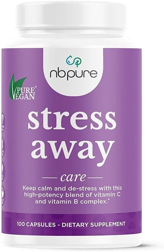 [BRSWIGTRPIGWMCQV] nbpure Stress Away All-Natural Stress Management Supplement Capsules, 100 Count
