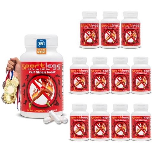 [BRSWIYQEAQMBMFLI] SPORTLEGS Pre-Exercise Metabolic Primer for Runners, Cyclists and Endurance Athletes - Helps Muscles Use Lactate as Fuel for Smoother, Longer-Lasting Efforts - NSF Certified for Sport - 120 Capsules