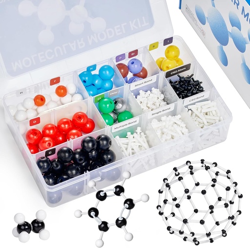 [BRSROEL3AAIGY23J] JoyCat Molecular Model Kit (404 pcs), Organic Chemistry Molecule Science Gifts for Ochem and Inorganic Students and Teachers