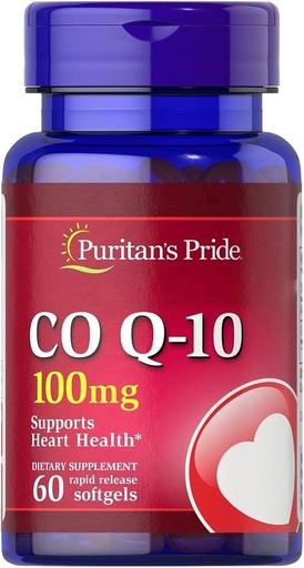 [BRSWIZQ3OVYQODTG] Puritan's Pride Coenzyme CoQ10 100mg, Heart Health, Kan Pressure, Oral Gum Health, və sağlam Aging Support, 60 Xidmət, Rapid Release Softgels