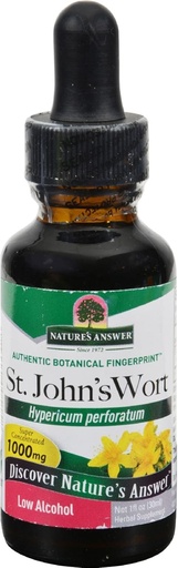 [BRSWIYTYO4ARWDTA] Nature's Answer St. John's Wort Extract with Organic Low Alcohol 1 Fluid Ounce | Vegan | Non-GMO | Gluten Free | Kosher | Made in The USA | Single Count