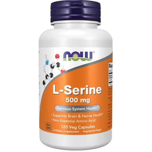 [BRSRAAICOF6QOA3X] Now Foods, L-Serine, 500 Mg, 120 Veg Capsules