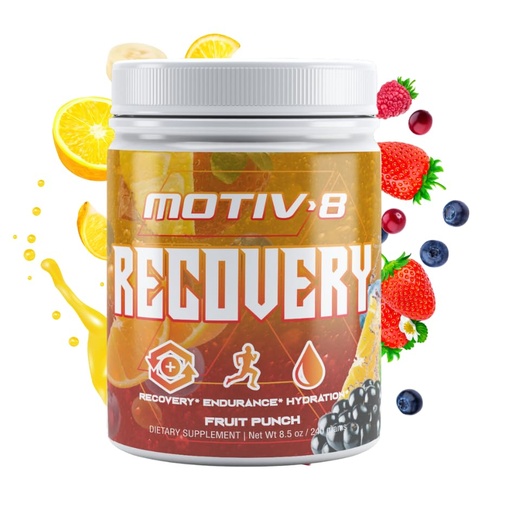 [BRSRA2YEB4FGOGQU] Motiv-8 Recovery Hydration and Recovery, Electrolyte Recovery Drink, Increased Endurance, Enhances Recovery, Sugar-Free (60 Servings, Fruit Punch)
